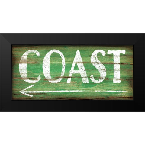 Coast Black Modern Wood Framed Art Print by Pugh, Jennifer