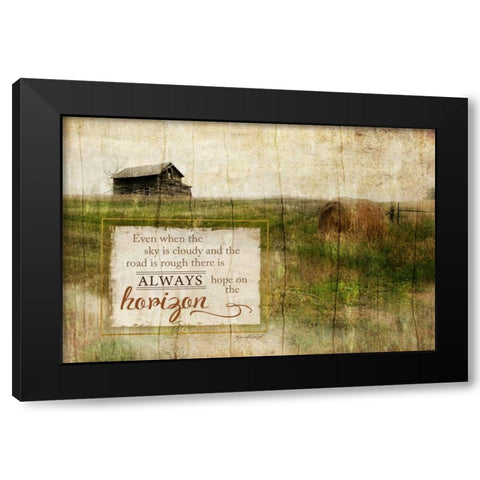 Always Hope Black Modern Wood Framed Art Print by Pugh, Jennifer