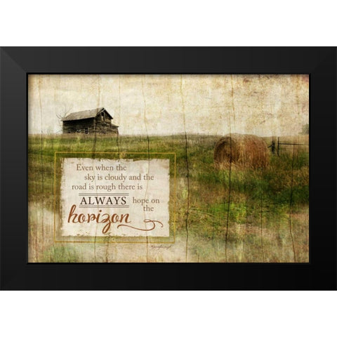 Always Hope Black Modern Wood Framed Art Print by Pugh, Jennifer