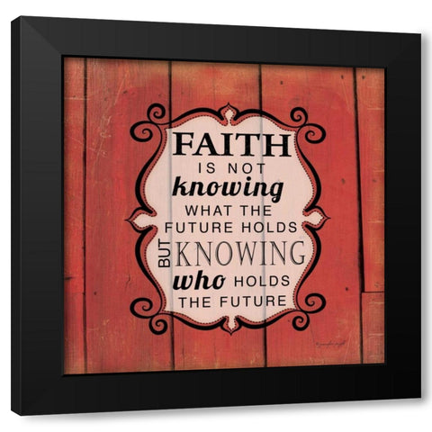 Knowing Who Holds the Future Black Modern Wood Framed Art Print with Double Matting by Pugh, Jennifer