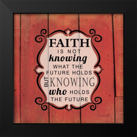 Knowing Who Holds the Future Black Modern Wood Framed Art Print by Pugh, Jennifer