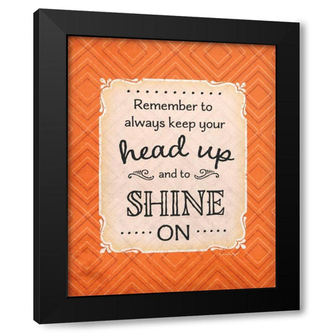 Shine On Black Modern Wood Framed Art Print by Pugh, Jennifer