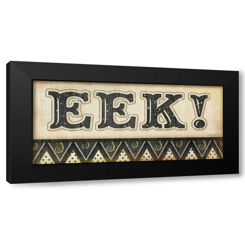 EEK Black Modern Wood Framed Art Print with Double Matting by Pugh, Jennifer