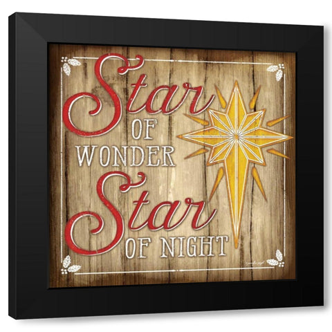 Star of Wonder Black Modern Wood Framed Art Print with Double Matting by Pugh, Jennifer