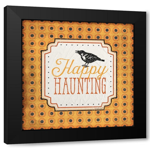 Halloween - Haunting Black Modern Wood Framed Art Print by Pugh, Jennifer