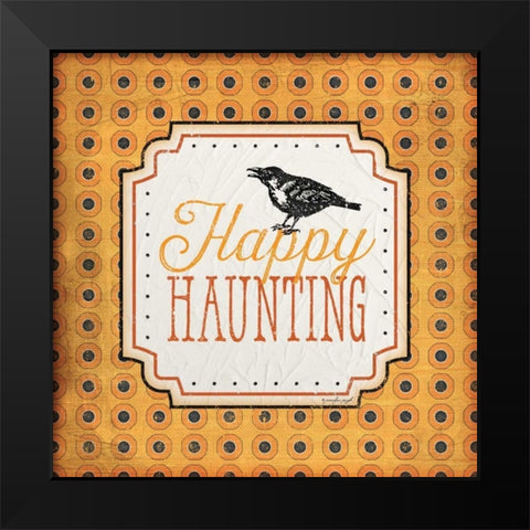 Halloween - Haunting Black Modern Wood Framed Art Print by Pugh, Jennifer