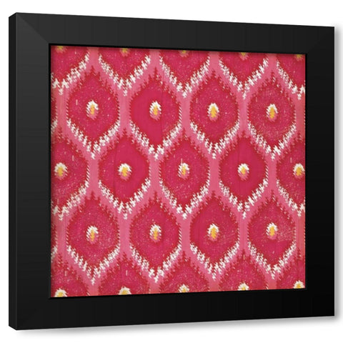 Summer iKat III Black Modern Wood Framed Art Print with Double Matting by Pugh, Jennifer