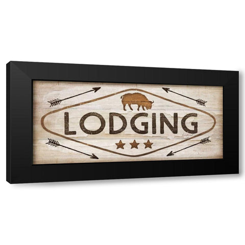 Lodging Black Modern Wood Framed Art Print with Double Matting by Pugh, Jennifer