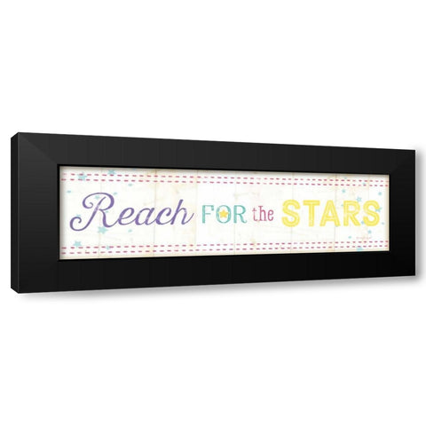 Reach for the Stars Black Modern Wood Framed Art Print with Double Matting by Pugh, Jennifer