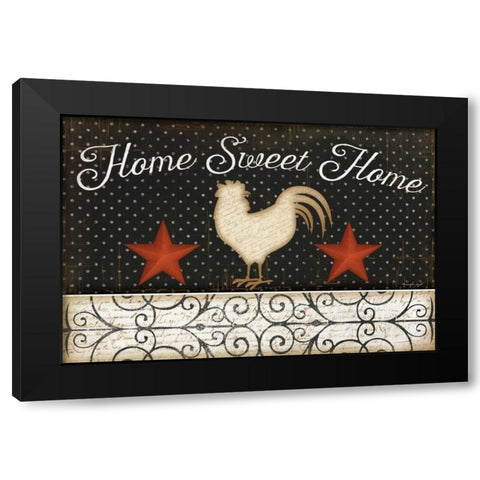 Home Sweet Home Black Modern Wood Framed Art Print with Double Matting by Pugh, Jennifer