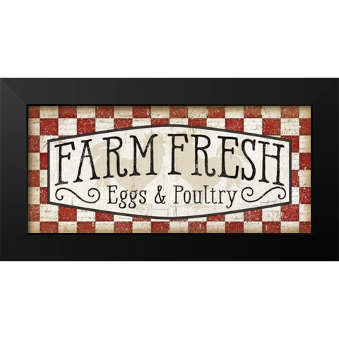 Farm Fresh Black Modern Wood Framed Art Print by Pugh, Jennifer