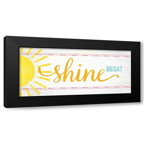 Shine Black Modern Wood Framed Art Print with Double Matting by Pugh, Jennifer