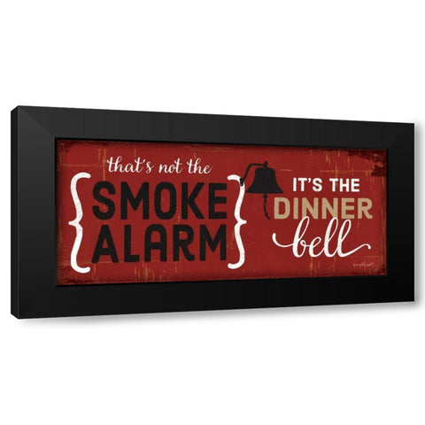 Dinner Bell Black Modern Wood Framed Art Print with Double Matting by Pugh, Jennifer