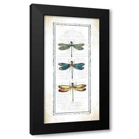 Dragonfly Black Modern Wood Framed Art Print with Double Matting by Pugh, Jennifer