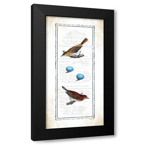 Birds Black Modern Wood Framed Art Print with Double Matting by Pugh, Jennifer