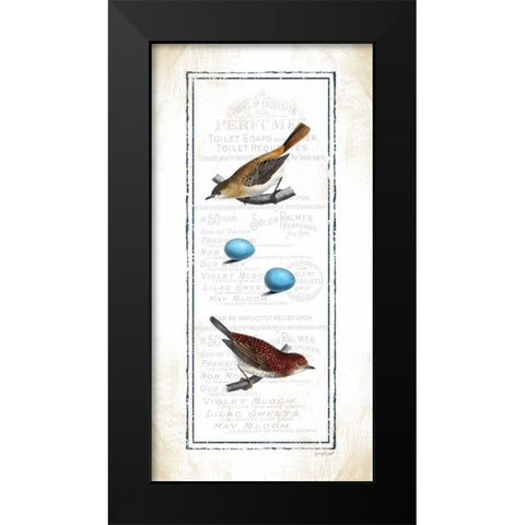 Birds Black Modern Wood Framed Art Print by Pugh, Jennifer