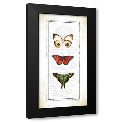 Butterfly Black Modern Wood Framed Art Print with Double Matting by Pugh, Jennifer