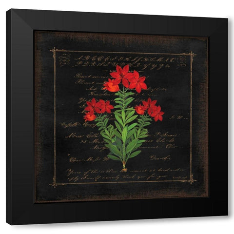 Floral I Black Modern Wood Framed Art Print with Double Matting by Pugh, Jennifer