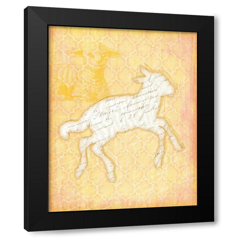 Lamb Black Modern Wood Framed Art Print by Pugh, Jennifer