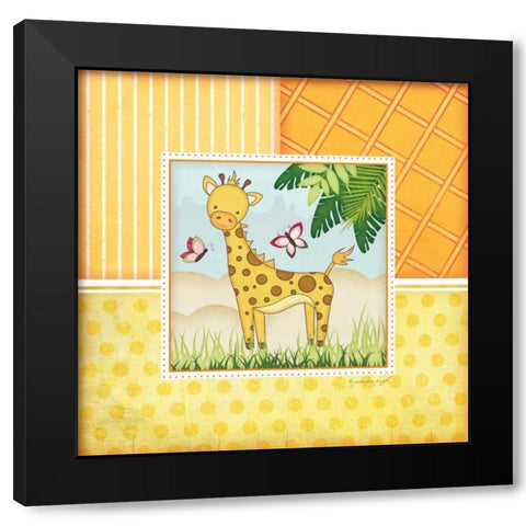 Safari Black Modern Wood Framed Art Print with Double Matting by Pugh, Jennifer