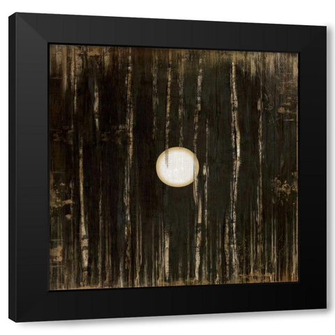 Black One Black Modern Wood Framed Art Print by Pugh, Jennifer