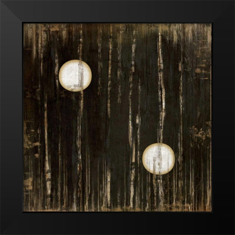 Black Two Black Modern Wood Framed Art Print by Pugh, Jennifer