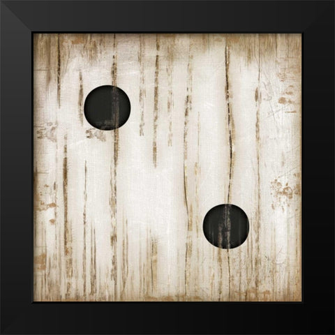 White Two Black Modern Wood Framed Art Print by Pugh, Jennifer