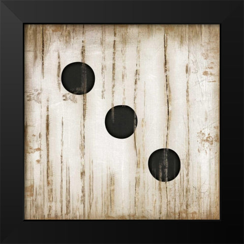 White Three Black Modern Wood Framed Art Print by Pugh, Jennifer