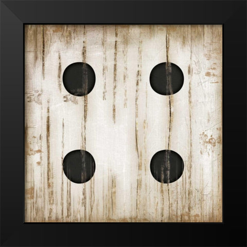 White Four Black Modern Wood Framed Art Print by Pugh, Jennifer