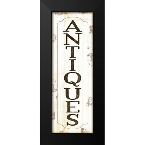 Antiques Black Modern Wood Framed Art Print by Pugh, Jennifer