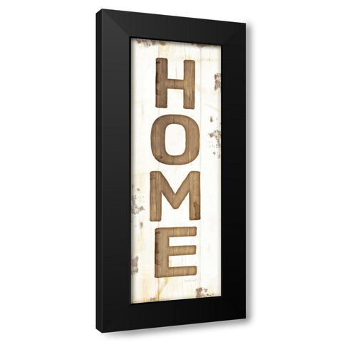 Home Black Modern Wood Framed Art Print by Pugh, Jennifer