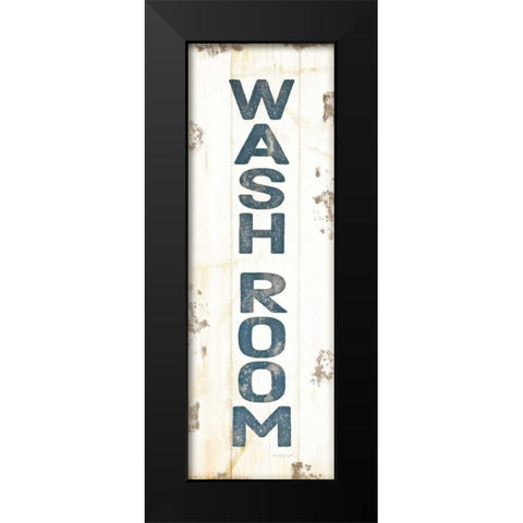 Wash Room Black Modern Wood Framed Art Print by Pugh, Jennifer