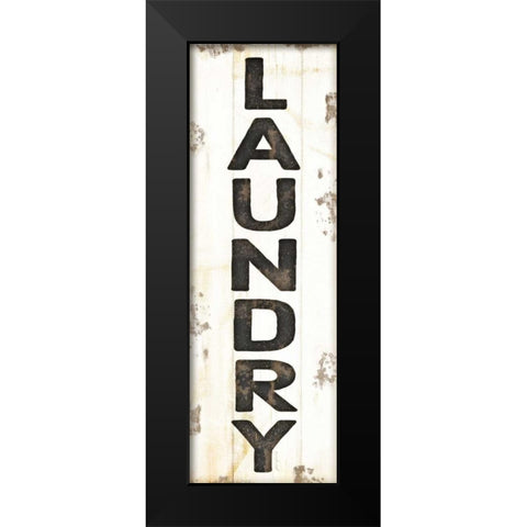 Laundry Black Modern Wood Framed Art Print by Pugh, Jennifer