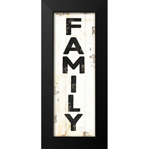 Family Black Modern Wood Framed Art Print by Pugh, Jennifer