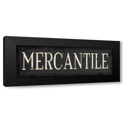 Mercantile Black Modern Wood Framed Art Print by Pugh, Jennifer