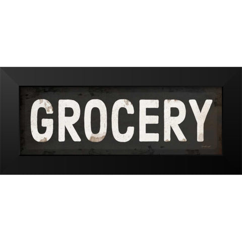 Grocery Black Modern Wood Framed Art Print by Pugh, Jennifer