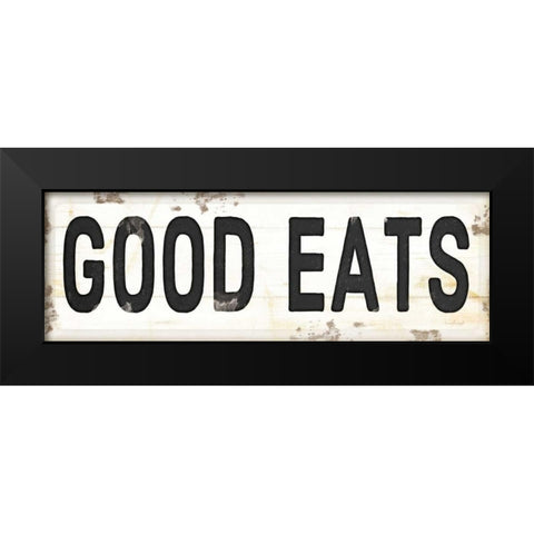 Good Eats Black Modern Wood Framed Art Print by Pugh, Jennifer