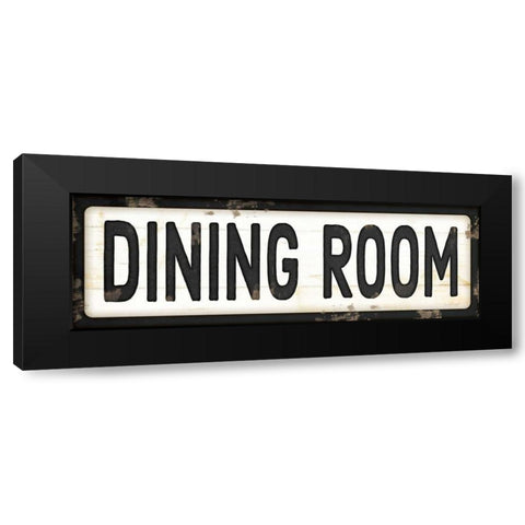 Dining Room Black Modern Wood Framed Art Print with Double Matting by Pugh, Jennifer