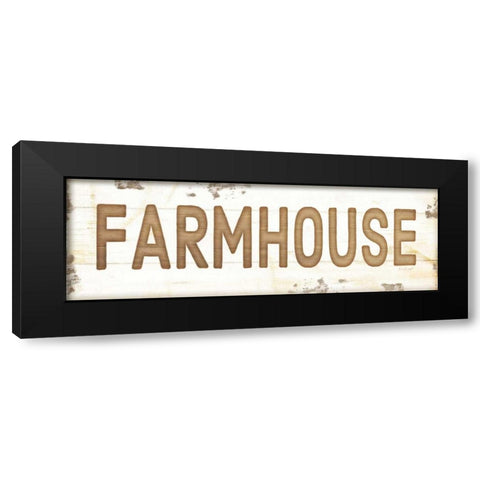 Farmhouse Black Modern Wood Framed Art Print with Double Matting by Pugh, Jennifer