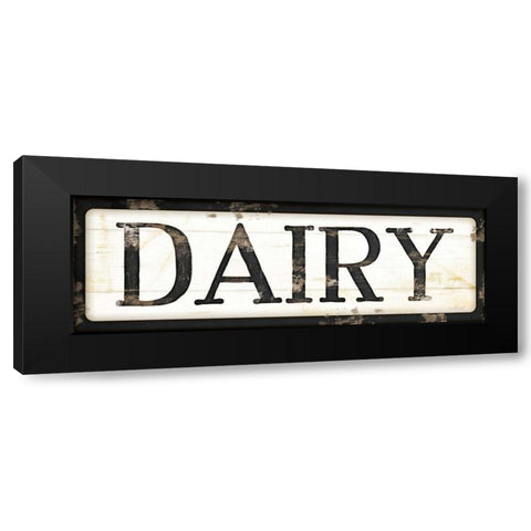 Dairy Black Modern Wood Framed Art Print by Pugh, Jennifer