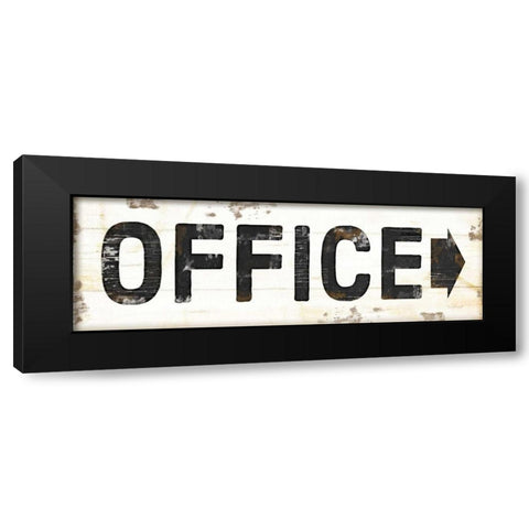 Office Black Modern Wood Framed Art Print by Pugh, Jennifer