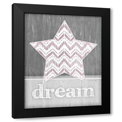 Dream Star Black Modern Wood Framed Art Print with Double Matting by Pugh, Jennifer