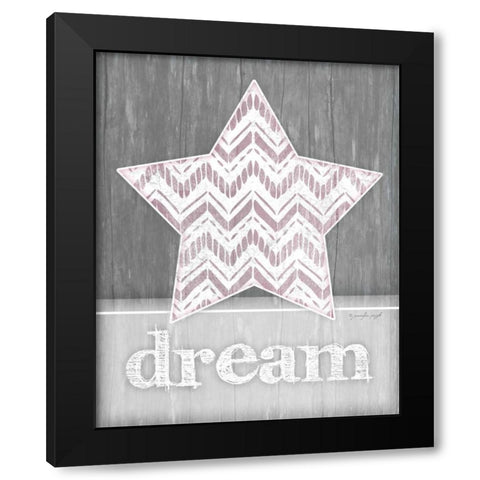 Dream Star Black Modern Wood Framed Art Print by Pugh, Jennifer