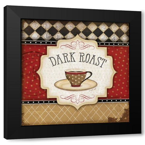 Dark Roast Black Modern Wood Framed Art Print with Double Matting by Pugh, Jennifer