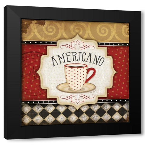 Americano Black Modern Wood Framed Art Print with Double Matting by Pugh, Jennifer