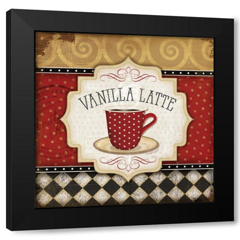 Vanilla Latte Black Modern Wood Framed Art Print with Double Matting by Pugh, Jennifer