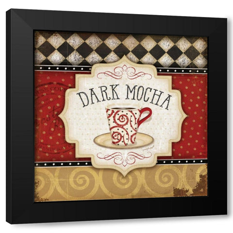 Dark Mocha Black Modern Wood Framed Art Print by Pugh, Jennifer