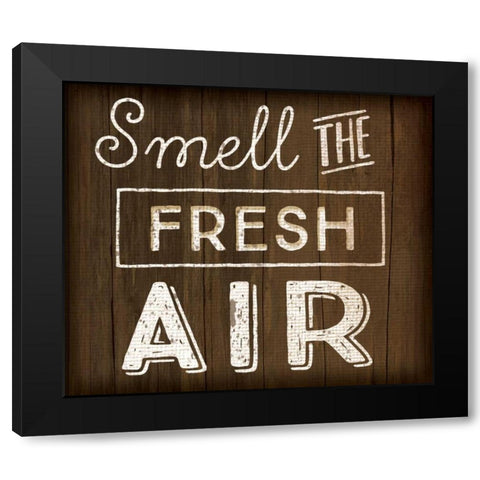 Smell the Fresh Air Black Modern Wood Framed Art Print by Pugh, Jennifer