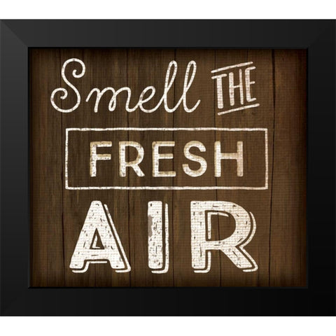 Smell the Fresh Air Black Modern Wood Framed Art Print by Pugh, Jennifer