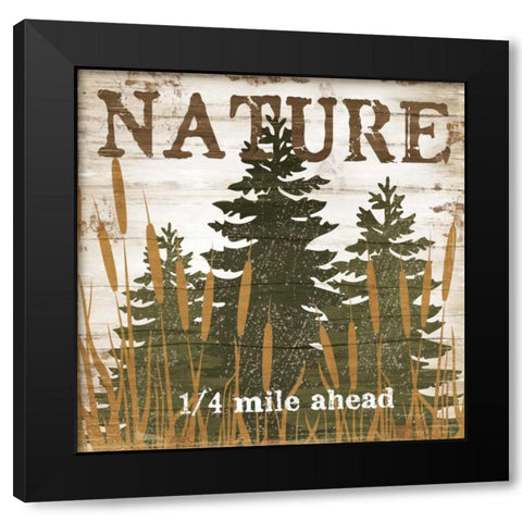 Nature Black Modern Wood Framed Art Print with Double Matting by Pugh, Jennifer